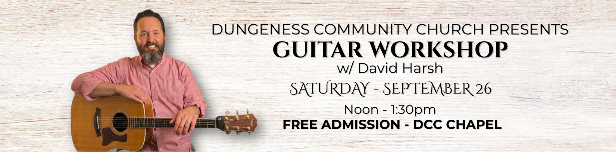 FALL 2026GUITAR WORKSHOP